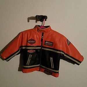 Harley Davidson Toddler Leather Motorcycle Jacket